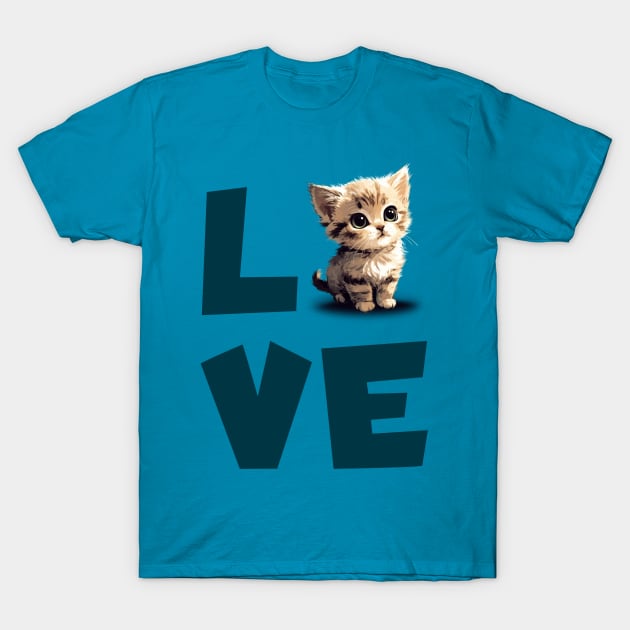 Love kitten T-Shirt by MadToys